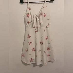 Floral Tie-Front Dress